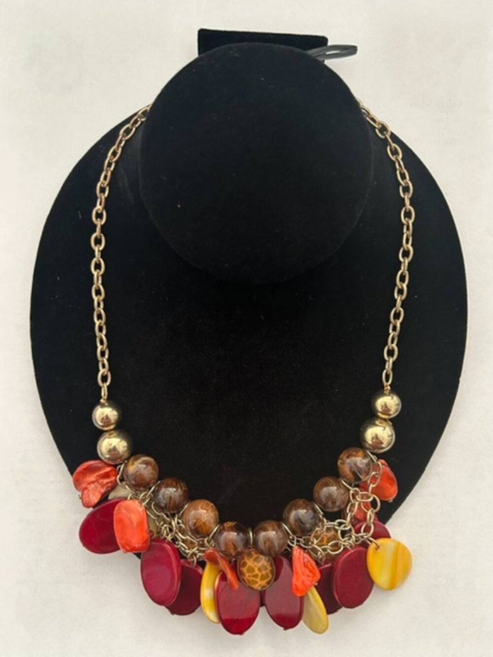 Autumn Charm Beaded Necklace